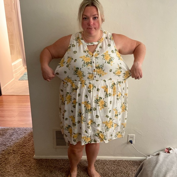 3X true craft white floral dress - Picture 4 of 6